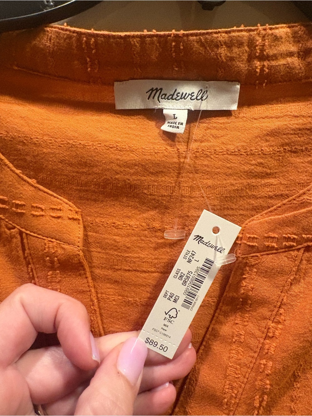Madewell Lakeline Popover Short Sleeve Blouse - Picture 7 of 7